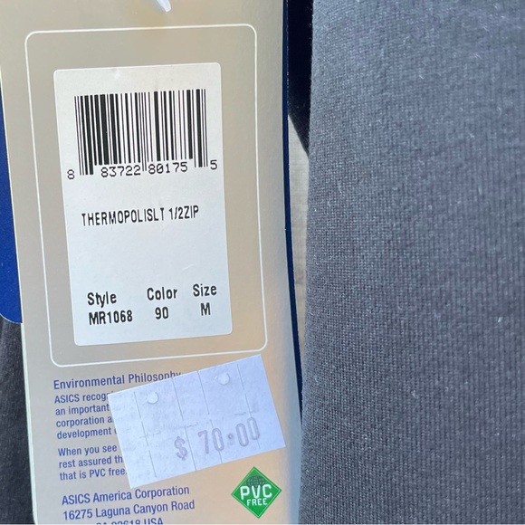 ASICS Half Zip Performance Sweater (NWT) - Picture 2 of 4